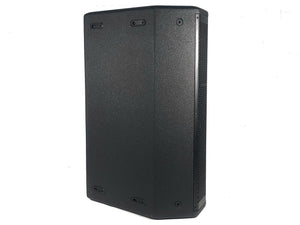 (2) JBL PRX615M 15-inch Two-Way Self-Powered Speakers in Wheeled Road Case