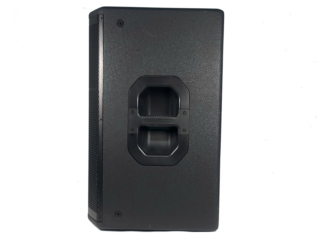 (2) JBL PRX615M 15-inch Two-Way Self-Powered Speakers in Wheeled Road Case