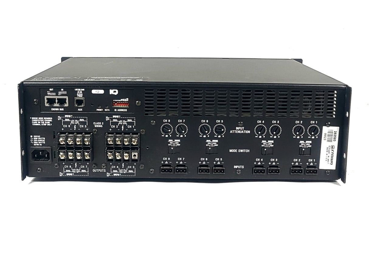 Crown Audio CTs 8200 8-Channel Power Amplifier (FOR PARTS)