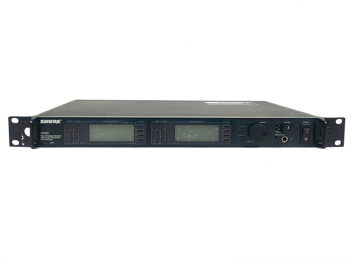 Shure UR4D Dual Wireless Receiver (H4 518-578MHz) [FOR PARTS]