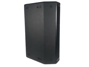 (2) JBL PRX615M 15-inch Two-Way Self-Powered Speakers in Wheeled Road Case