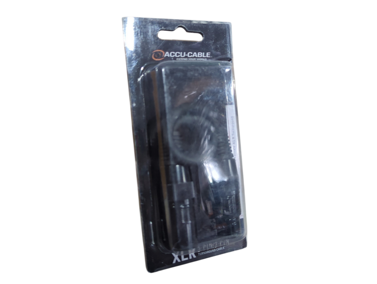 Accu-Cable AC5PM3PFM 3-pin DMX Female to 5-pin DMX Male Adapter Cable