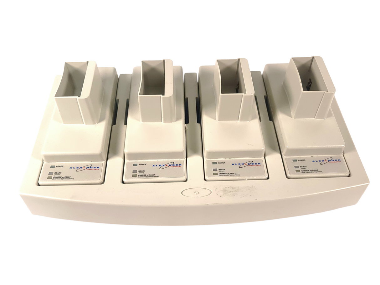 Alexander Technologies UBC30000 4 Slot Universal Battery Charger w/ (4) Alexander Technologies UBCPRD0002343L02