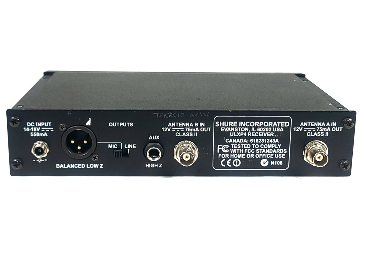 Shure ULXP4 Wireless Receiver (J1: 554-590 MHz)