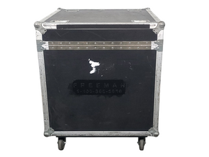 (2) JBL PRX615M 15-inch Two-Way Self-Powered Speakers in Wheeled Road Case