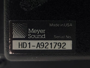 Meyer Sound HD-1 High Definition Audio Monitor [NEEDS REPAIRS]