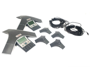 (2) Cisco 7937 IP Conference Station w/ (4) Cisco 2201-40140-001 External Microphones