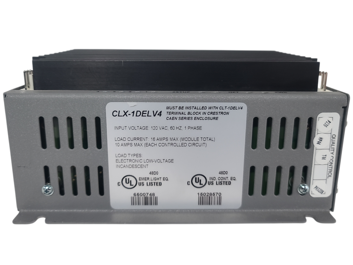 Crestron CLX-1DELV4 4-Channel Electronic Low-Voltage Dimmer Module, Single Feed