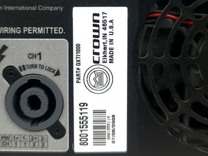 Crown Audio XTi 1000 2-Channel Power Amplifier (POWER ISSUES)