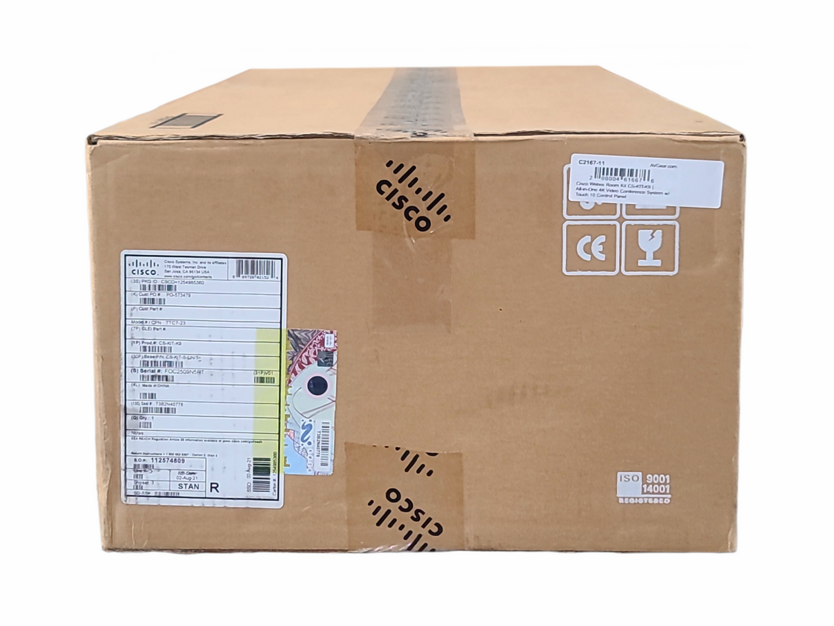 Cisco Webex Room Kit CS-KIT-K9 | All-in-One 4K Video Conference System w/ Touch 10 Control Panel