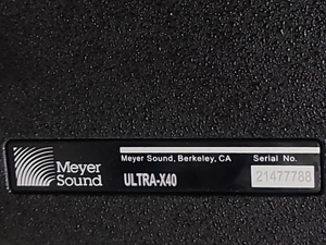 Meyer Sound ULTRA-X40 Wide Coverage Loudspeaker w/ MUB X-40 U-Bracket