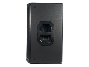 (2) JBL PRX615M 15-inch Two-Way Self-Powered Speakers in Wheeled Road Case