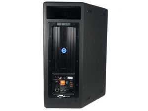 (2) JBL PRX615M 15-inch Two-Way Self-Powered Speakers in Wheeled Road Case