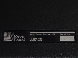 Meyer Sound ULTRA-X40 Wide Coverage Loudspeaker