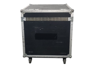 (2) JBL PRX615M 15-inch Two-Way Self-Powered Speakers in Wheeled Road Case