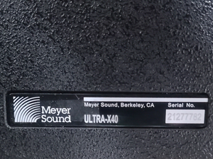 Meyer Sound ULTRA-X40 Wide Coverage Loudspeaker