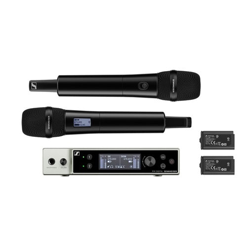 Sennheiser EW-DX 835-S SET Dual Channel Digital Wireless System with 2 Handheld Mics & MMD835 Capsules (R1-9: 470 to 550 MHz) #509301