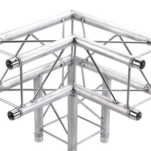 Global Truss 3-Way 90° Corner for F24 Square Truss System (1.64')