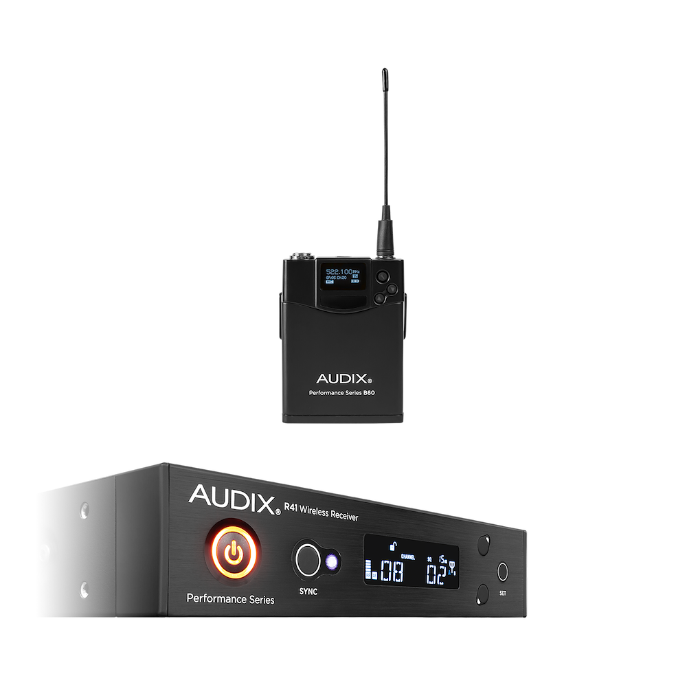 (NEW) Audix AP41BPA Wireless System R41 RX with B60 Bodypack TX