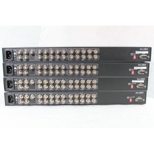 Extron DA RGB/YUV Series 1X6 Wideband Distribution Amplifier DA6 RGBHV 4 Pc Lot Rear