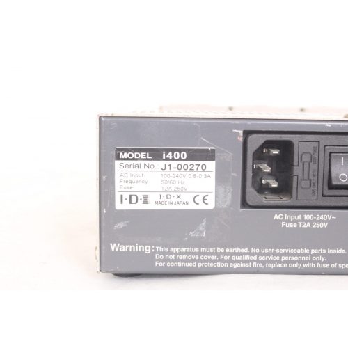 IDX- i400 4 Channel Battery Charger/Discharger - Label
