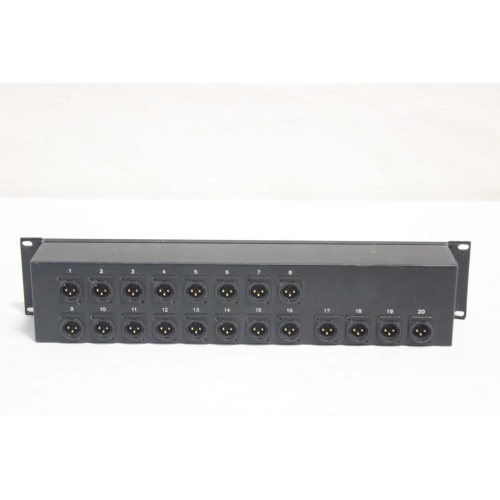 Whirlwind AB60FP - Connector to XLR Sound Image 20 Channel Drive Rack Panel Back
