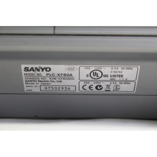 Sanyo PLC-XF60 XGA Large Venue Projector
