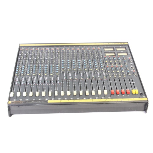 Vintage Soundcraft 200B 16-Channel 4 Bus Analog Mixing Console w/ Road Case (For Parts) Front