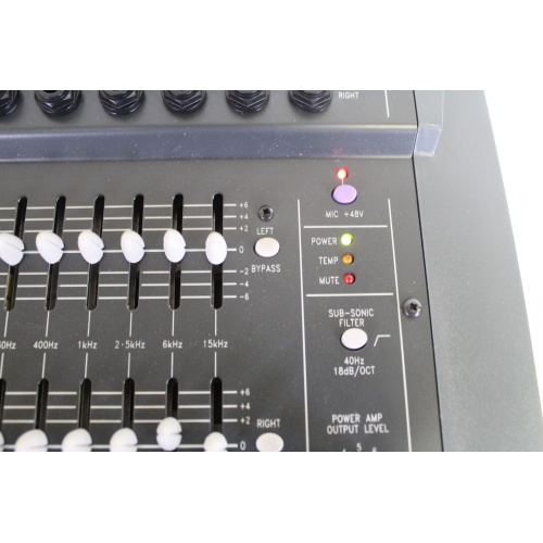 Soundcraft Powerstation 600 powered mixer. 12 CH (8 mono 2 stereo) 600 Watts on
