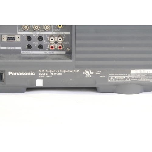 Panasonic PT-D3500U XGA DLP Multimedia Projector (No Lens - 1337 hrs) tag