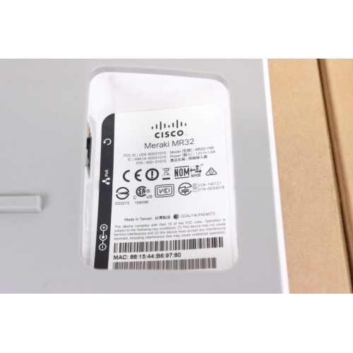Cisco Meraki Indoor Access Point MR32 (LOT OF 2) sticker