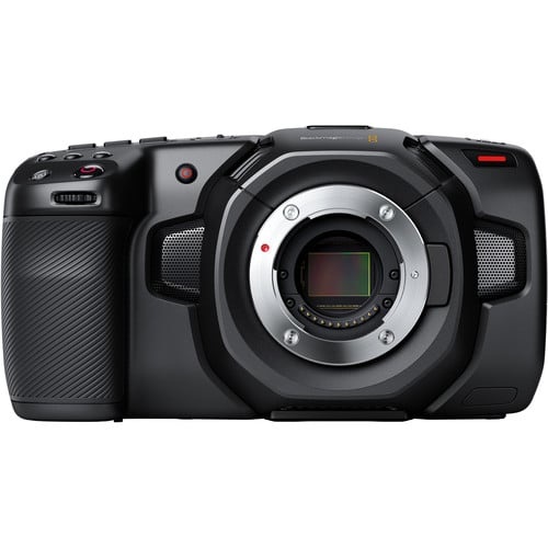 Blackmagic Design BMD-CINECAMPOCHDMFT4K Blackmagic Pocket Cinema Camera 4K Front