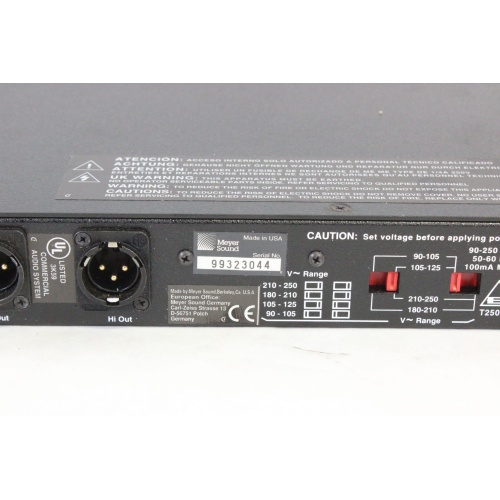 meyer-sound-control-electronics-unit-s-1-processor label
