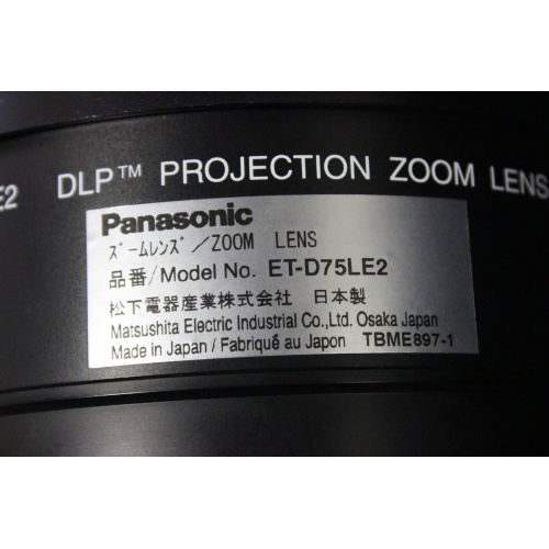 panasonic-et-d75le2-18-to-2.8:1 - Standard Throw Zoom Lens with Hard Case label