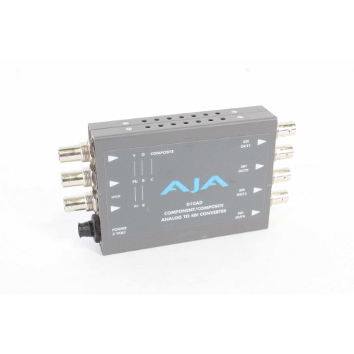 AJA D10AD Component/Composite Analog to SDI Converter with Power Supply FRONT