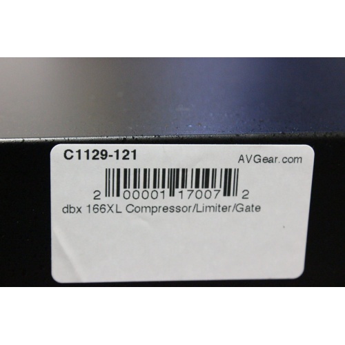 dbx 166XL Compressor/Limiter/Gate - LABEL 2