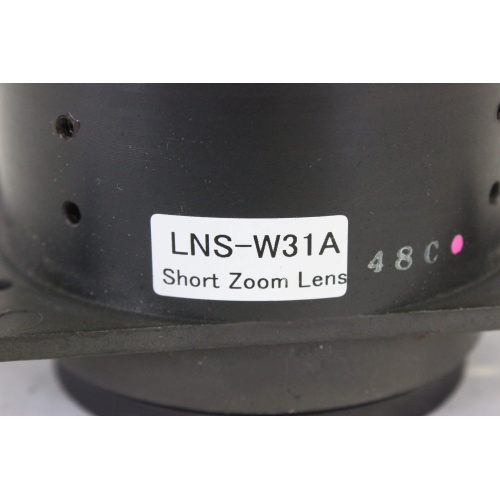 eiki-lns-w31a-125-1.8 Motorized Projector Zoom Lens Short Throw (NO SERVO PLUG- NOT TESTED) label