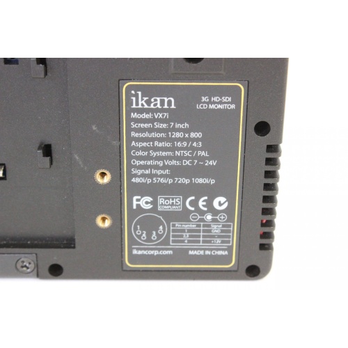 ikan VX7i 3G HD-SDI 7" LCD Monitor Kit w/ case label