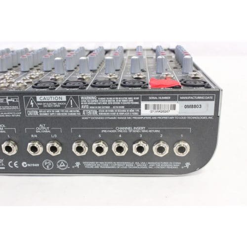 mackie-1402-vlz3-mixer-for-parts-ch-2-not-working-rest-of-board-works front2