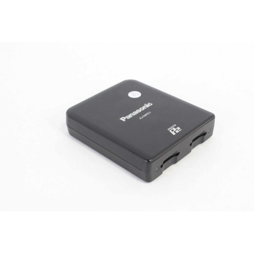Panasonic AJ-MPD1 Micro P2 Dual Slot USB 3.0 Card Reader with (3)Panasonic Micro P2 cards (64GB) & Case SIDE1