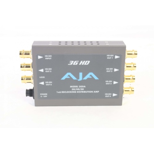 AJA 3GDA 3G/HD/SD 1x6 Reclocking Distribution Amp