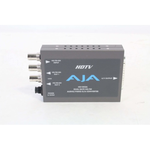 AJA HD10CEA Dual Rate HD/SD Audio/Video D/A Converter - front