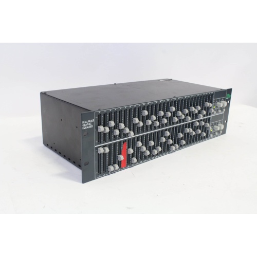 BSS FCS960 Dual Mode Graphic Equalizer (Missing 1 Fader) Side L
