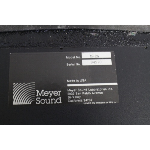 Meyer Sound B-2A Processor - LABEL