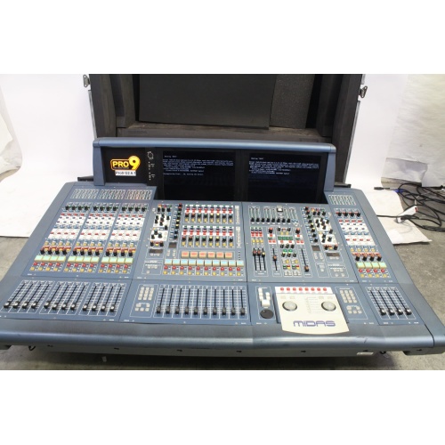 Midas PRO9 Live Audio Board - Generation 2 w/ Wheeled Hard Case Main