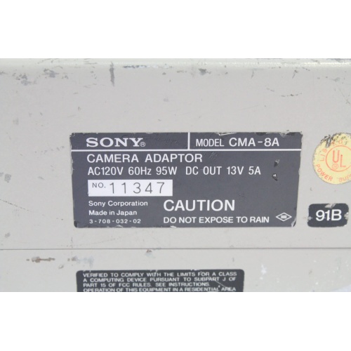 sony-cma-8a-camera-power-adapter label