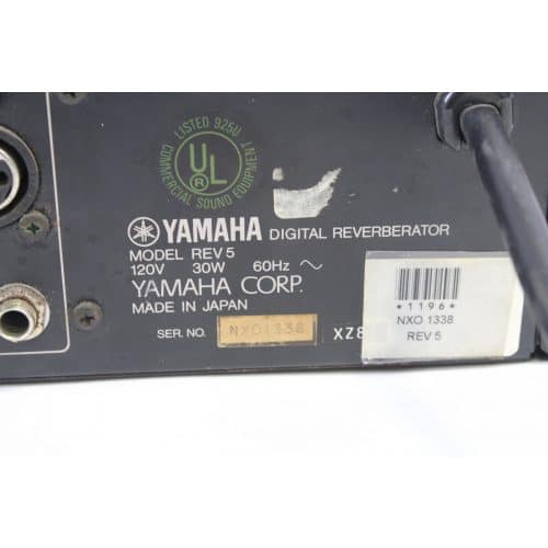 yamaha-rev-5-digital-reverberator label