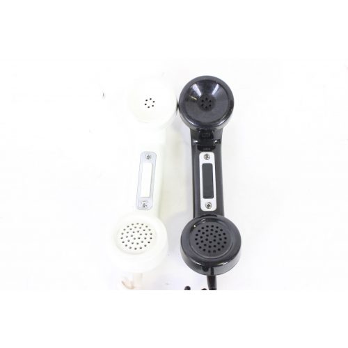 4-Pin Intercom Telephone Handsets (PAIR - Black & White) FRONT