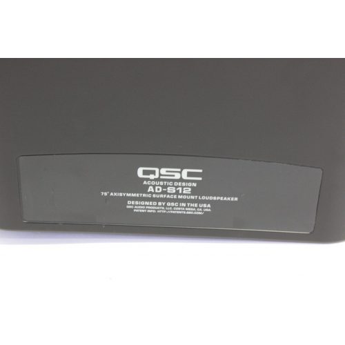 qsc-ad-s12-small-format-surface-mount-loudspeaker label