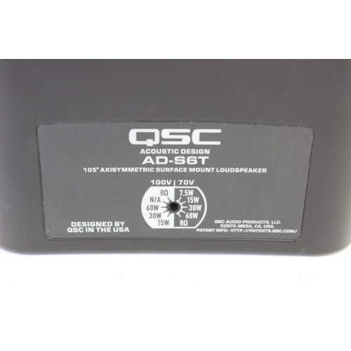 qsc-ad-s6t-65-small-format-surface-mount-loudspeaker LABEL